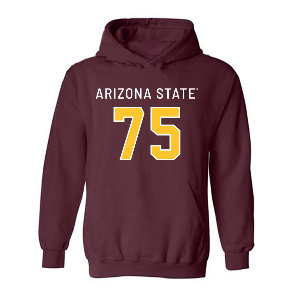 Arizona State - NCAA Football : Jarmaine Mitchell - Replica Shersey Hooded Sweatshirt-0