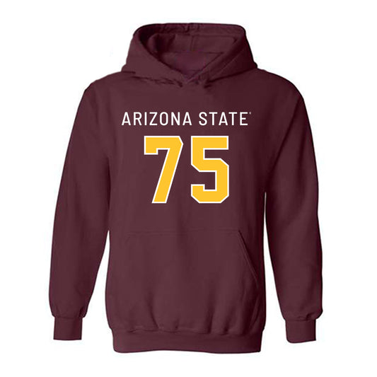 Arizona State - NCAA Football : Jarmaine Mitchell - Replica Shersey Hooded Sweatshirt-0