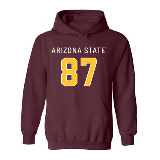 Arizona State - NCAA Football : James Giggey - Replica Shersey Hooded Sweatshirt-0