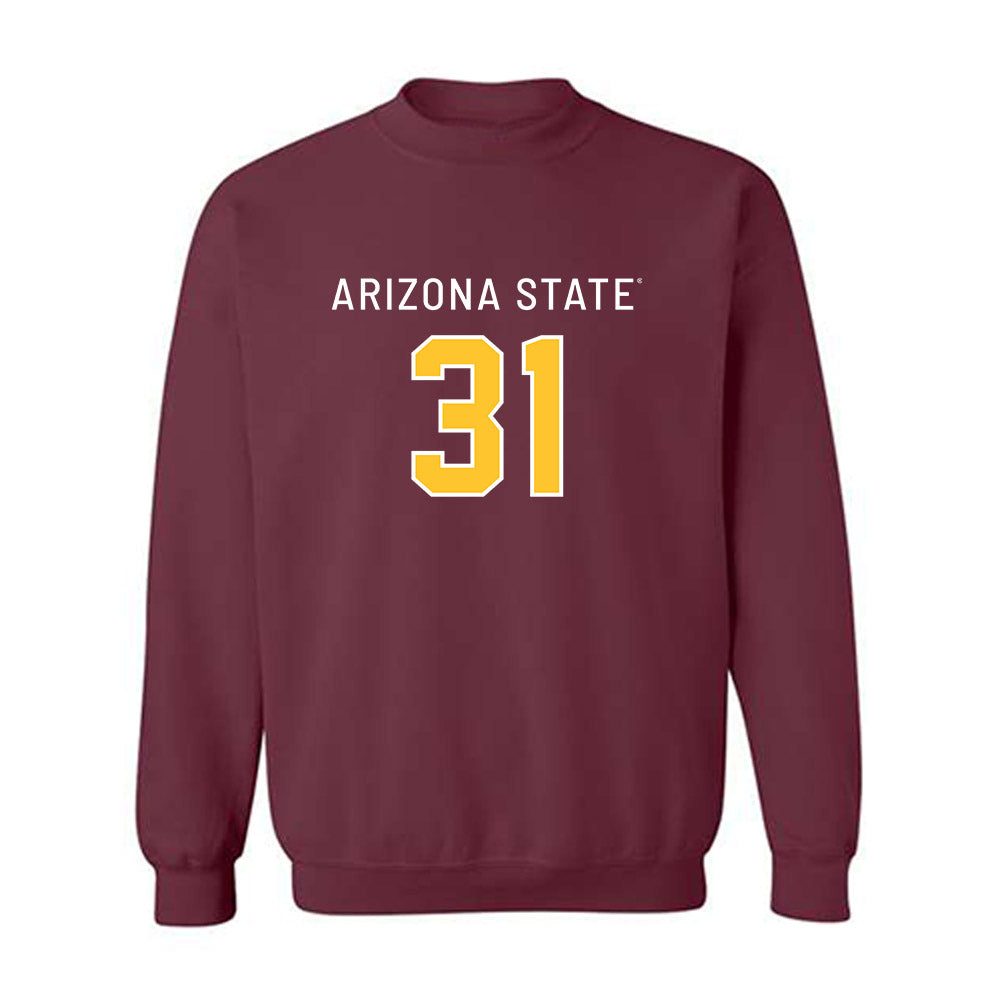 Arizona State - NCAA Football : Zeth Thues - Replica Shersey Crewneck Sweatshirt-0