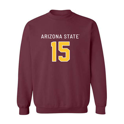 Arizona State - NCAA Football : Joseph Smith - Replica Shersey Crewneck Sweatshirt-0
