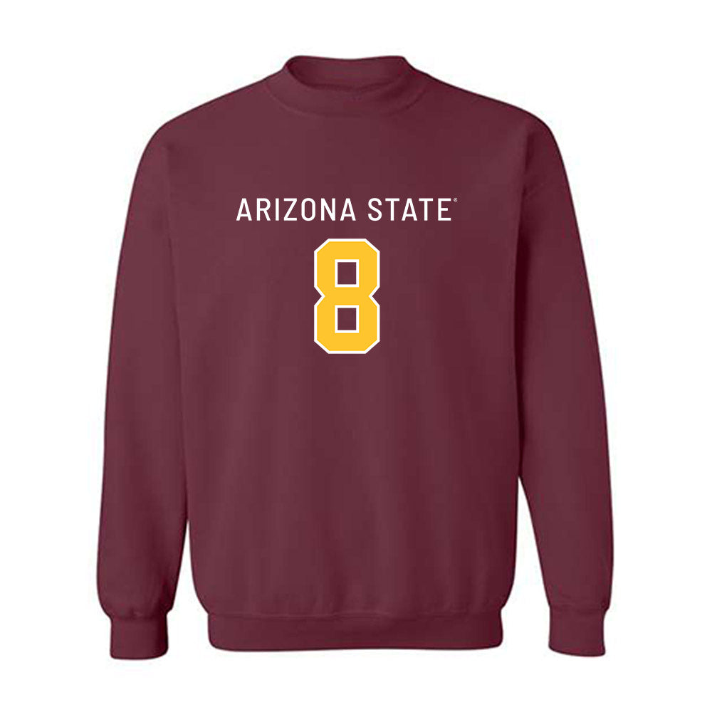 Arizona State - NCAA Football : Cutter Boley - Replica Shersey Crewneck Sweatshirt-0