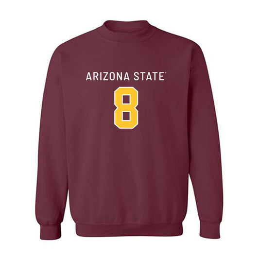 Arizona State - NCAA Football : Cutter Boley - Replica Shersey Crewneck Sweatshirt-0