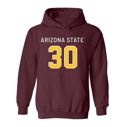 Arizona State - NCAA Football : Zyrus Fiaseu - Replica Shersey Hooded Sweatshirt