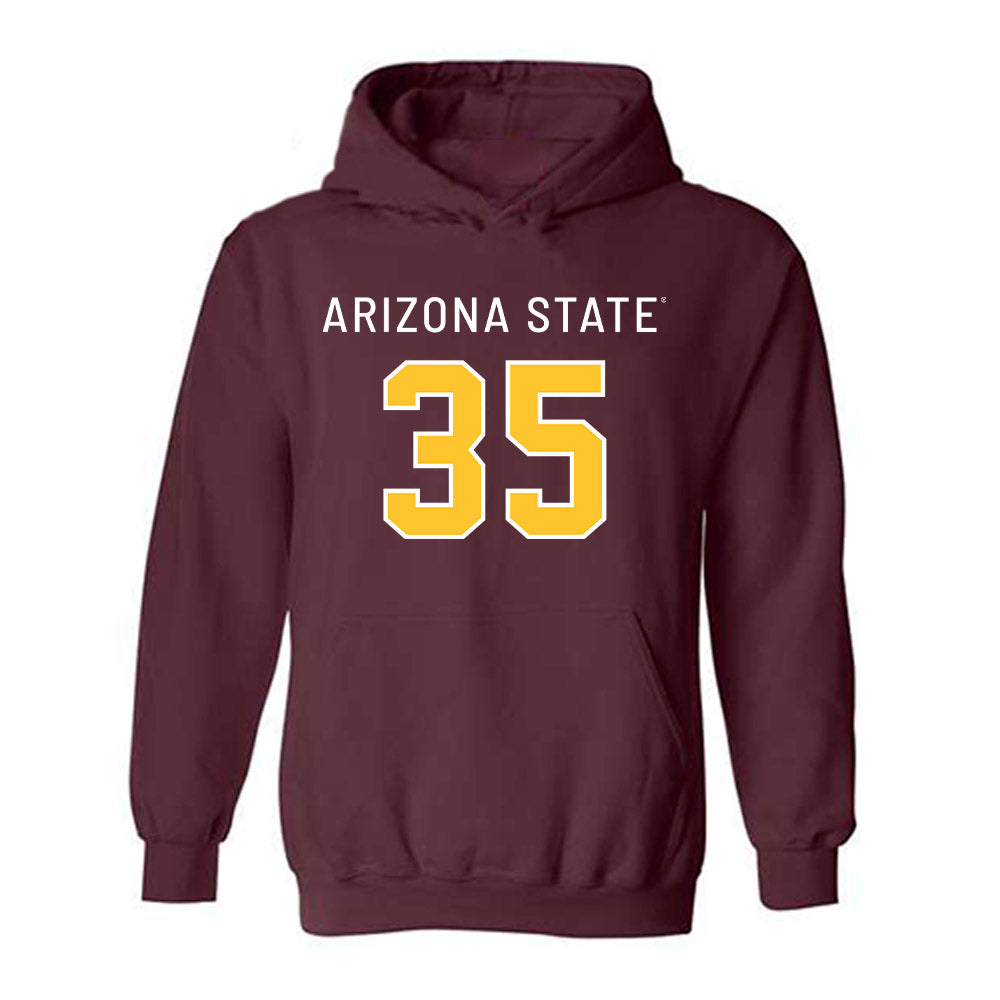Arizona State - NCAA Football : Antoine Belgrave-Shorter - Replica Shersey Hooded Sweatshirt-0