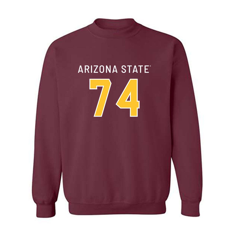 Arizona State - NCAA Football : Siosaia Lapuaho - Replica Shersey Crewneck Sweatshirt-0
