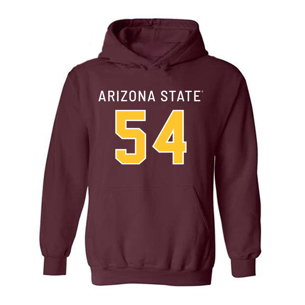 Arizona State - NCAA Football : Desean Bryant Jr - Replica Shersey Hooded Sweatshirt-0