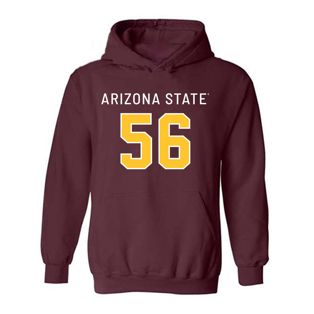 Arizona State - NCAA Football : Cortavious Tisaby - Replica Shersey Hooded Sweatshirt-0