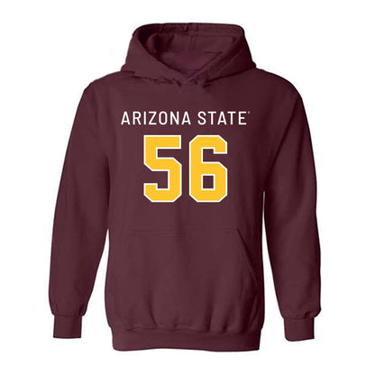 Arizona State - NCAA Football : Cortavious Tisaby - Replica Shersey Hooded Sweatshirt-0