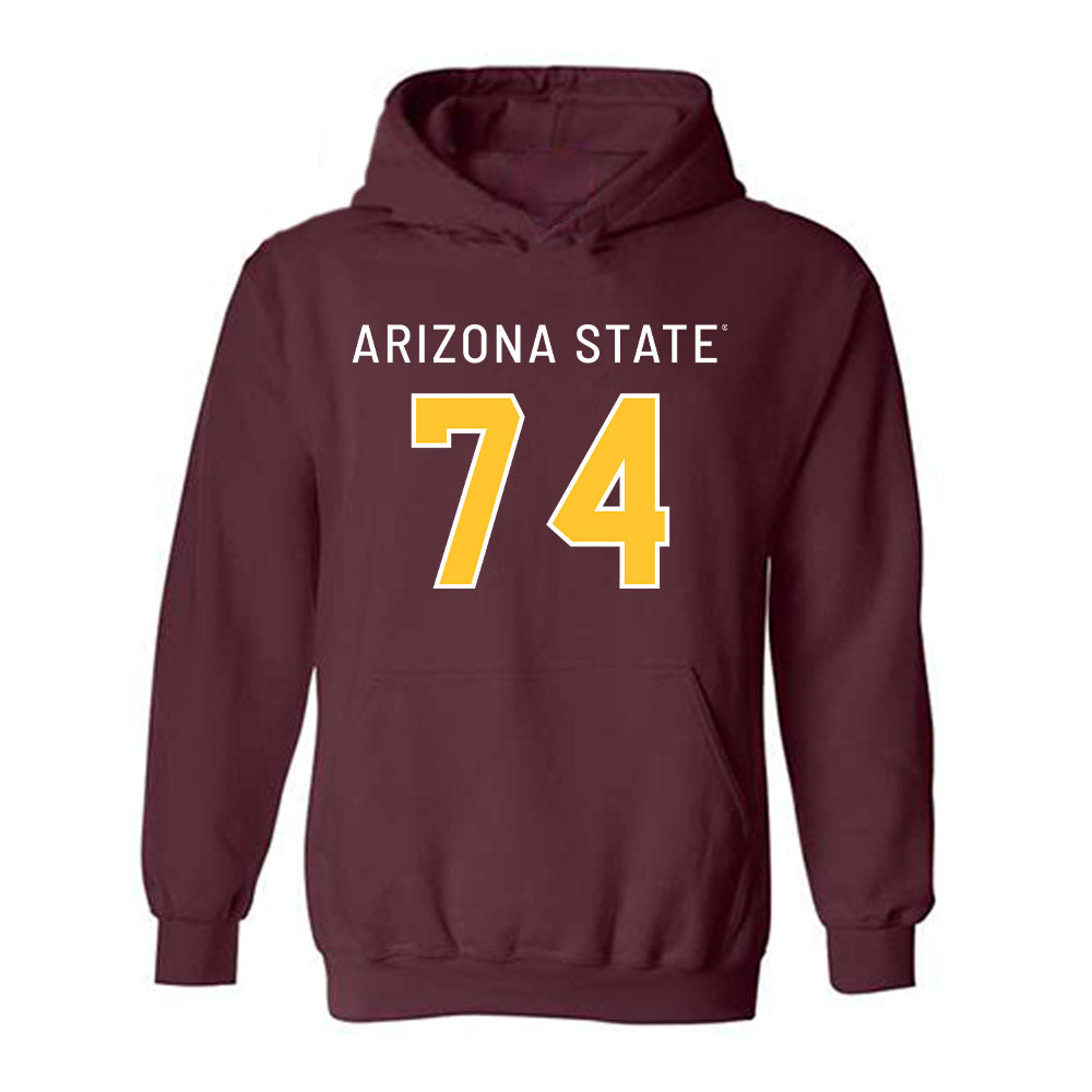 Arizona State - NCAA Football : Siosaia Lapuaho - Replica Shersey Hooded Sweatshirt-0