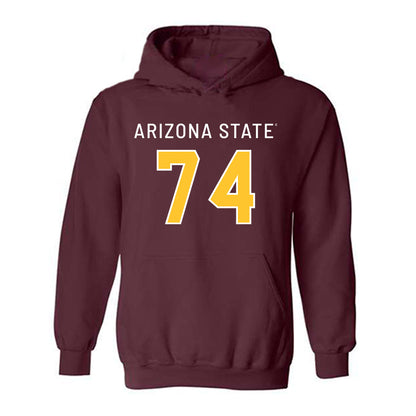 Arizona State - NCAA Football : Siosaia Lapuaho - Replica Shersey Hooded Sweatshirt-0
