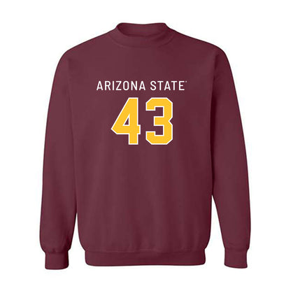 Arizona State - NCAA Football : Grayson Curtis - Replica Shersey Crewneck Sweatshirt-0