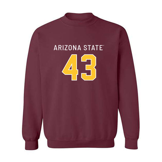 Arizona State - NCAA Football : Grayson Curtis - Replica Shersey Crewneck Sweatshirt-0