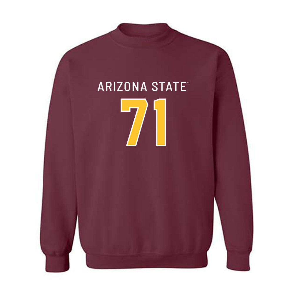 Arizona State - NCAA Football : Makua Pule - Replica Shersey Crewneck Sweatshirt