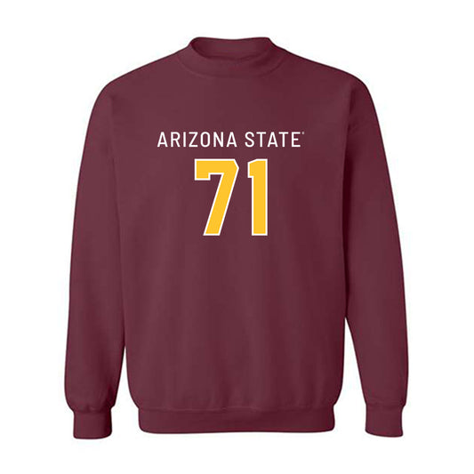 Arizona State - NCAA Football : Makua Pule - Replica Shersey Crewneck Sweatshirt