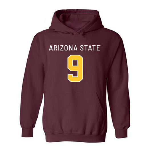 Arizona State - NCAA Football : Jalen Thompson - Replica Shersey Hooded Sweatshirt-0