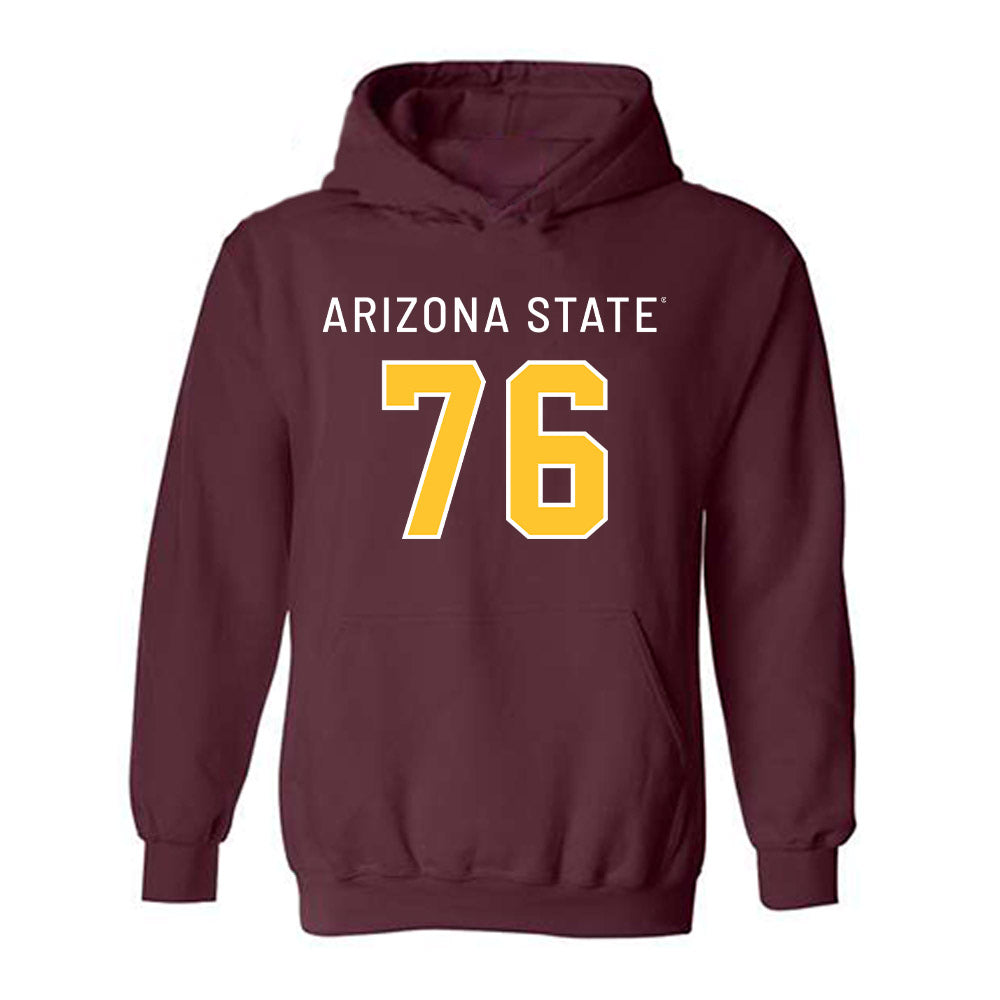 Arizona State - NCAA Football : Champ Westbrooks - Replica Shersey Hooded Sweatshirt-0