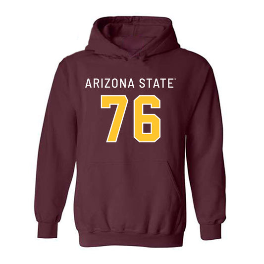 Arizona State - NCAA Football : Champ Westbrooks - Replica Shersey Hooded Sweatshirt-0