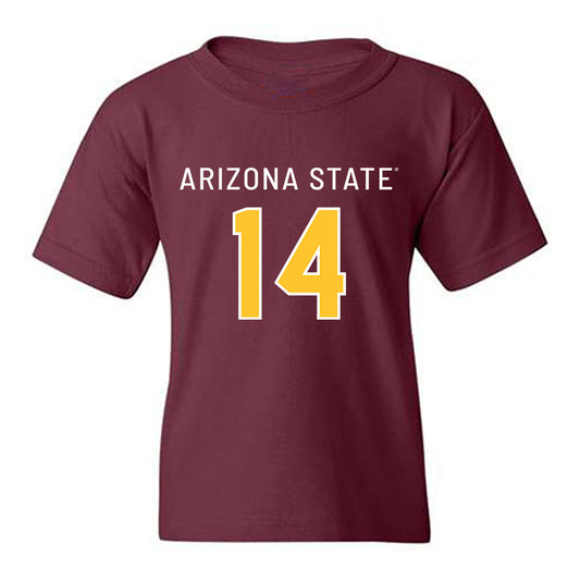 Arizona State - NCAA Football : Xavier Skowron - Replica Shersey Youth T-Shirt-0