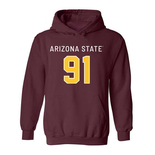 Arizona State - NCAA Football : Rashad McKenzie - Replica Shersey Hooded Sweatshirt-0
