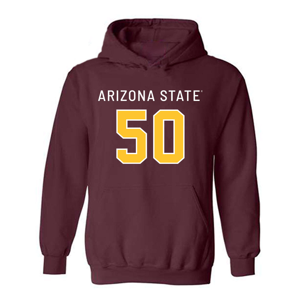 Arizona State - NCAA Football : Marques Uini - Replica Shersey Hooded Sweatshirt-0