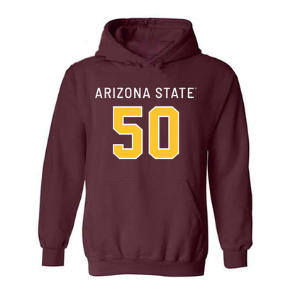 Arizona State - NCAA Football : Marques Uini - Replica Shersey Hooded Sweatshirt-0