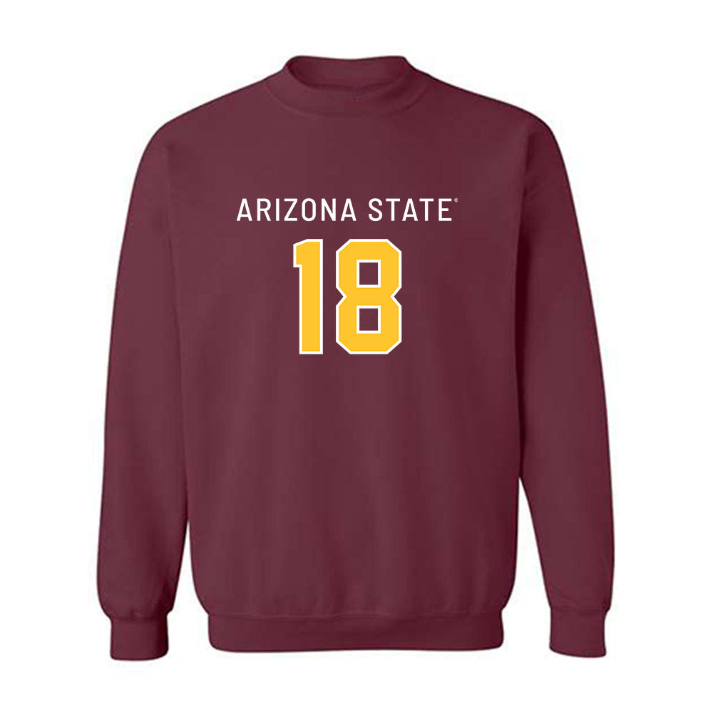 Arizona State - NCAA Football : Ramere Davis - Replica Shersey Crewneck Sweatshirt-0