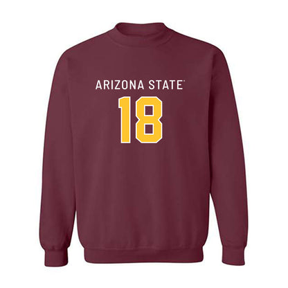 Arizona State - NCAA Football : Ramere Davis - Replica Shersey Crewneck Sweatshirt-0