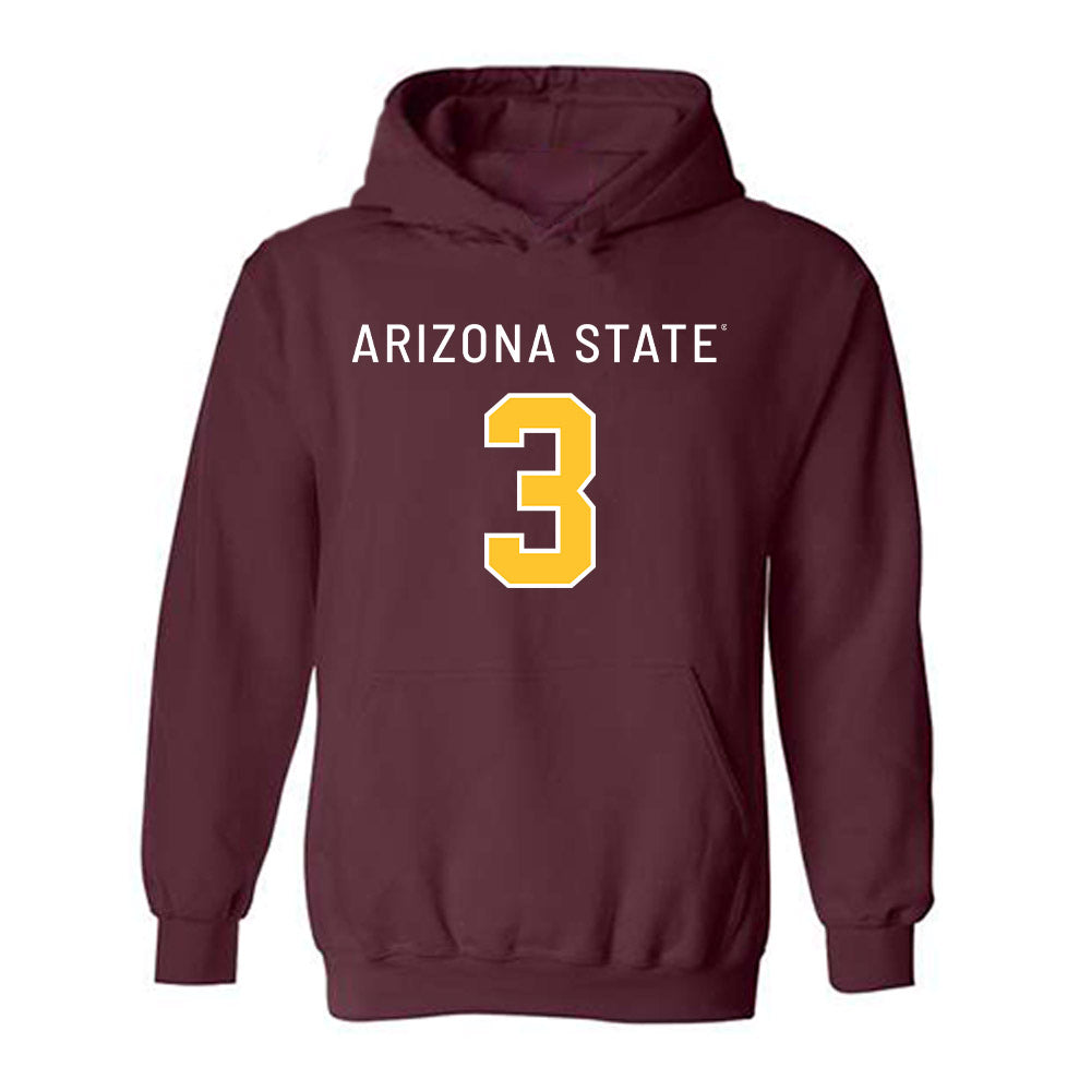Arizona State - NCAA Football : Reed Harris - Replica Shersey Hooded Sweatshirt-0