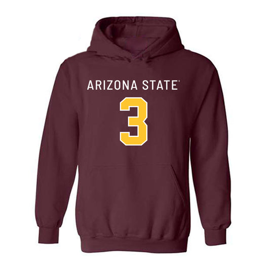Arizona State - NCAA Football : Reed Harris - Replica Shersey Hooded Sweatshirt-0