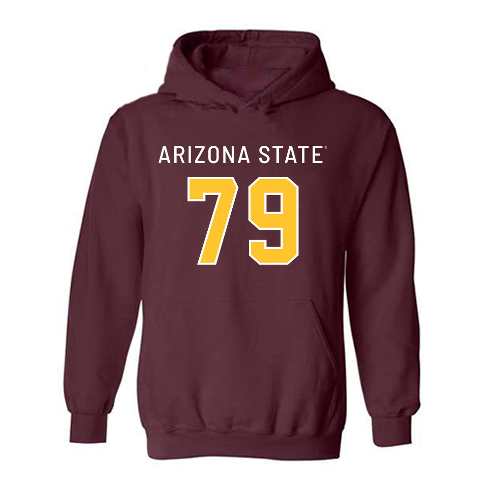 Arizona State - NCAA Football : Brent Helton - Replica Shersey Hooded Sweatshirt-0