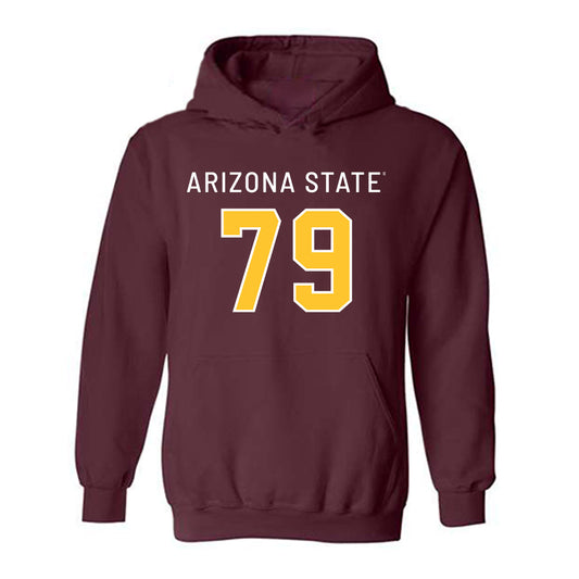 Arizona State - NCAA Football : Brent Helton - Replica Shersey Hooded Sweatshirt-0