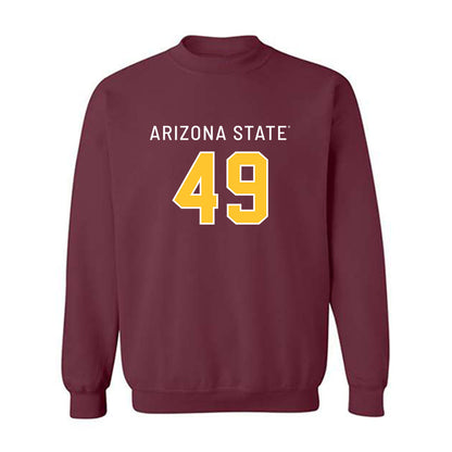 Arizona State - NCAA Football : Prayer Young-Blackgoat - Replica Shersey Crewneck Sweatshirt-0