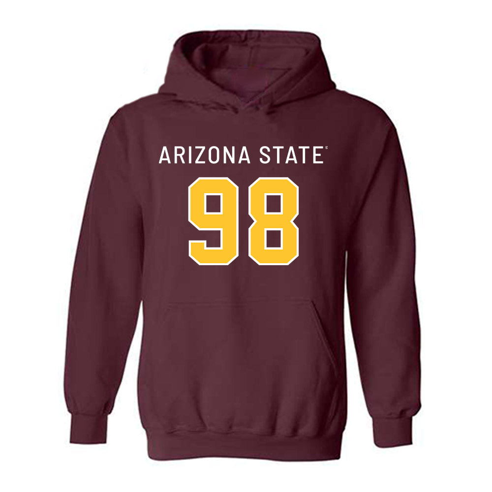 Arizona State - NCAA Football : Julian Hugo - Replica Shersey Hooded Sweatshirt-0