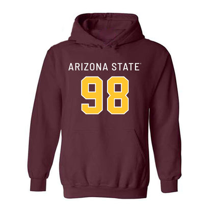 Arizona State - NCAA Football : Julian Hugo - Replica Shersey Hooded Sweatshirt-0