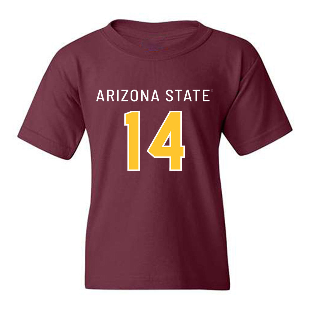 Arizona State - NCAA Football : AJ Ia - Replica Shersey Youth T-Shirt-0