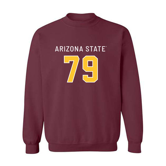 Arizona State - NCAA Football : Brent Helton - Replica Shersey Crewneck Sweatshirt-0