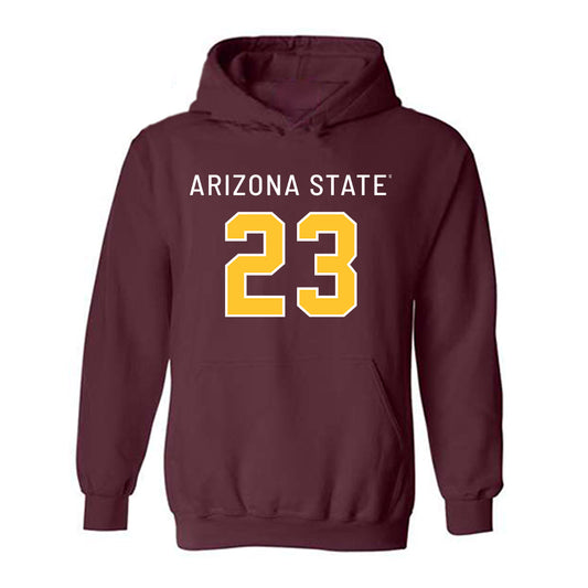 Arizona State - NCAA Football : Demarius Robinson - Replica Shersey Hooded Sweatshirt-0