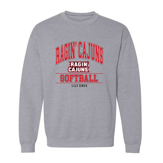 Louisiana - NCAA Softball : Lily Knox - Classic Shersey Crewneck Sweatshirt-0