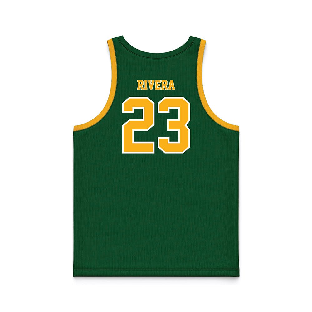 UAB - NCAA Men's Basketball : Daniel Rivera - Green Basketball Jersey-1
