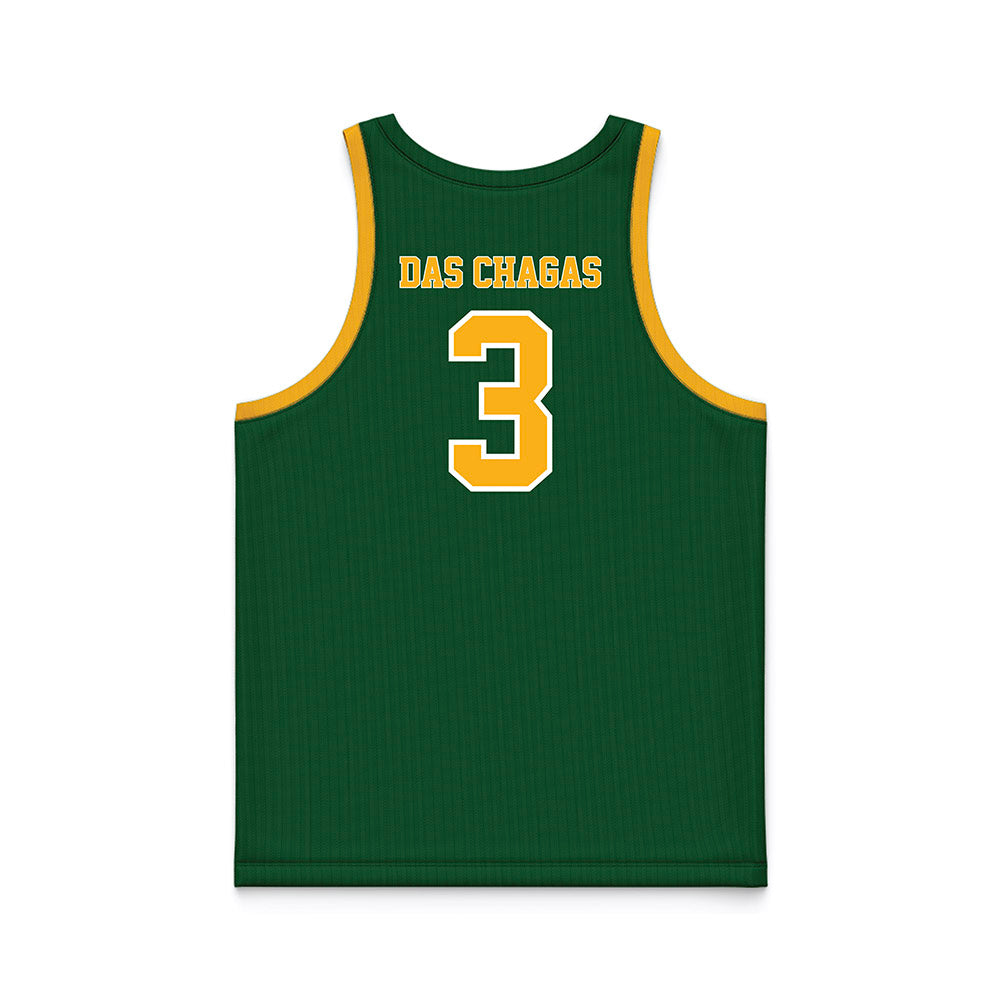 UAB - NCAA Men's Basketball : Joao Das Chagas - Green Basketball Jersey-1