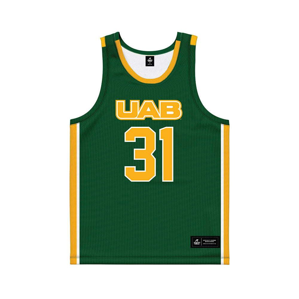 UAB - NCAA Women's Basketball : Mari Miller - Green Basketball Jersey-0