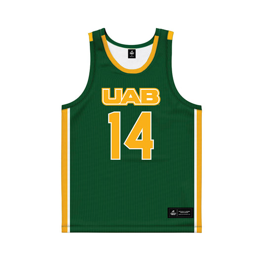 UAB - NCAA Women's Basketball : Monae Duffy - Green Basketball Jersey-0