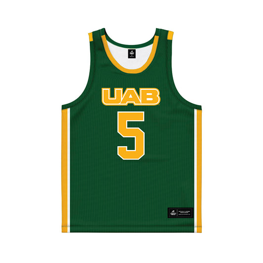 UAB - NCAA Women's Basketball : Bella Harmon - Green Basketball Jersey-0