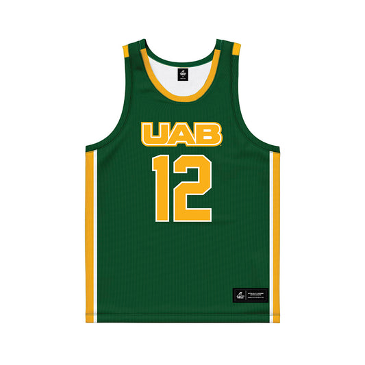 UAB - NCAA Men's Basketball : Tony Toney Jr - Green Basketball Jersey-0