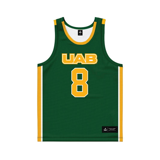 UAB - NCAA Men's Basketball : Quaran McPherson - Green Basketball Jersey-0