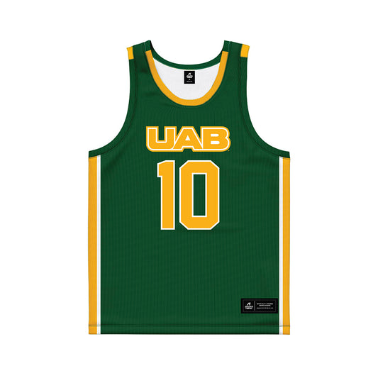 UAB - NCAA Women's Basketball : Nya Burns - Green Basketball Jersey-0