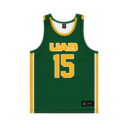 UAB - NCAA Men's Basketball : Chance Beard - Green Basketball Jersey-0