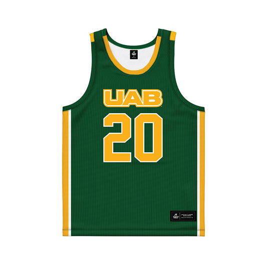 UAB - NCAA Women's Basketball : Sofia Munoz - Green Basketball Jersey-0