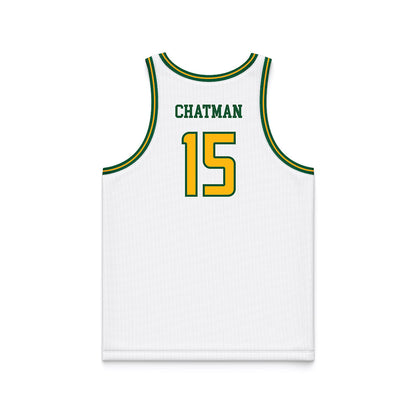 UAB - NCAA Men's Basketball : Evan Chatman - White Basketball Jersey-1
